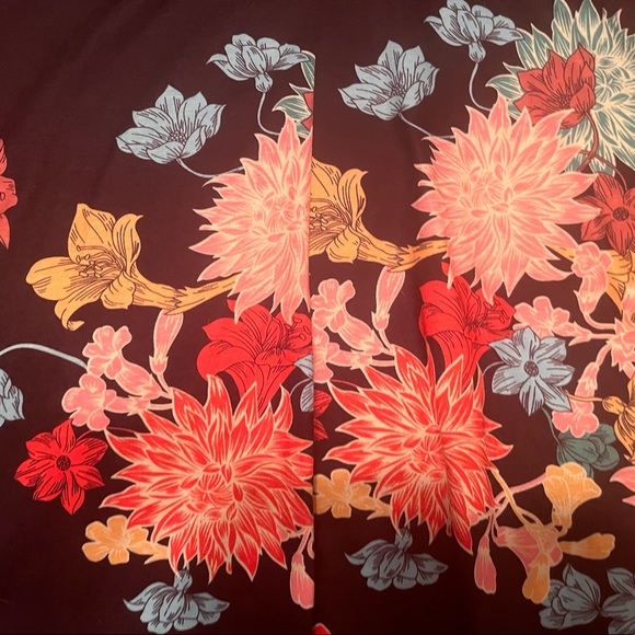 HUHOT Size M Black Floral Flare Dress - Picture 10 of 10